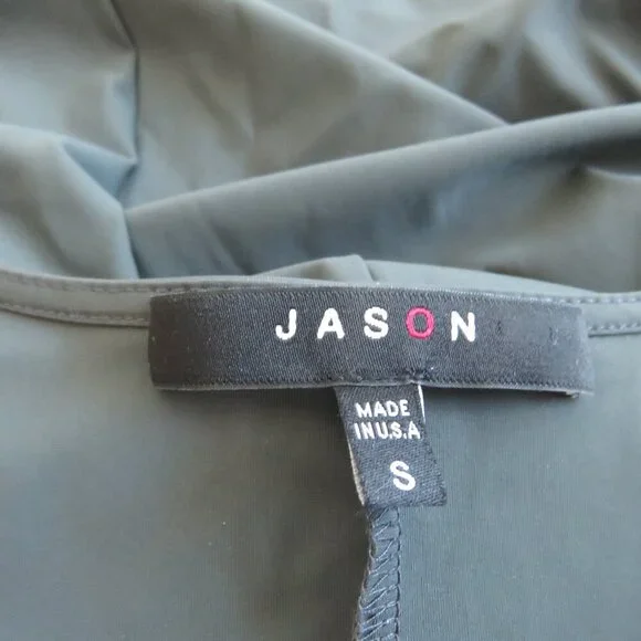 JASON Portofino Pocket Tunic Top in Dark Gray Lagenlook Minimalist - Size S - Picture 15 of 16